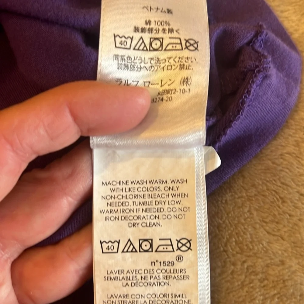 Ralph Lauren Purple Short Sleeve Polo